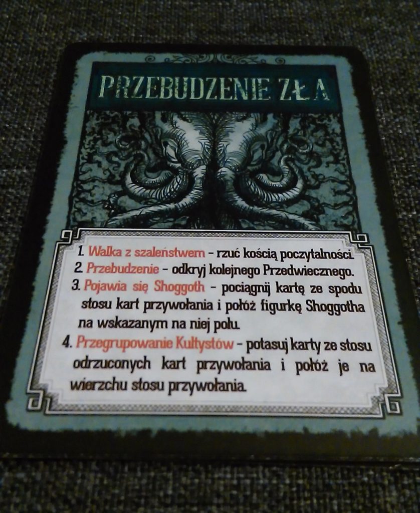 4 karty przebudzenia zła.