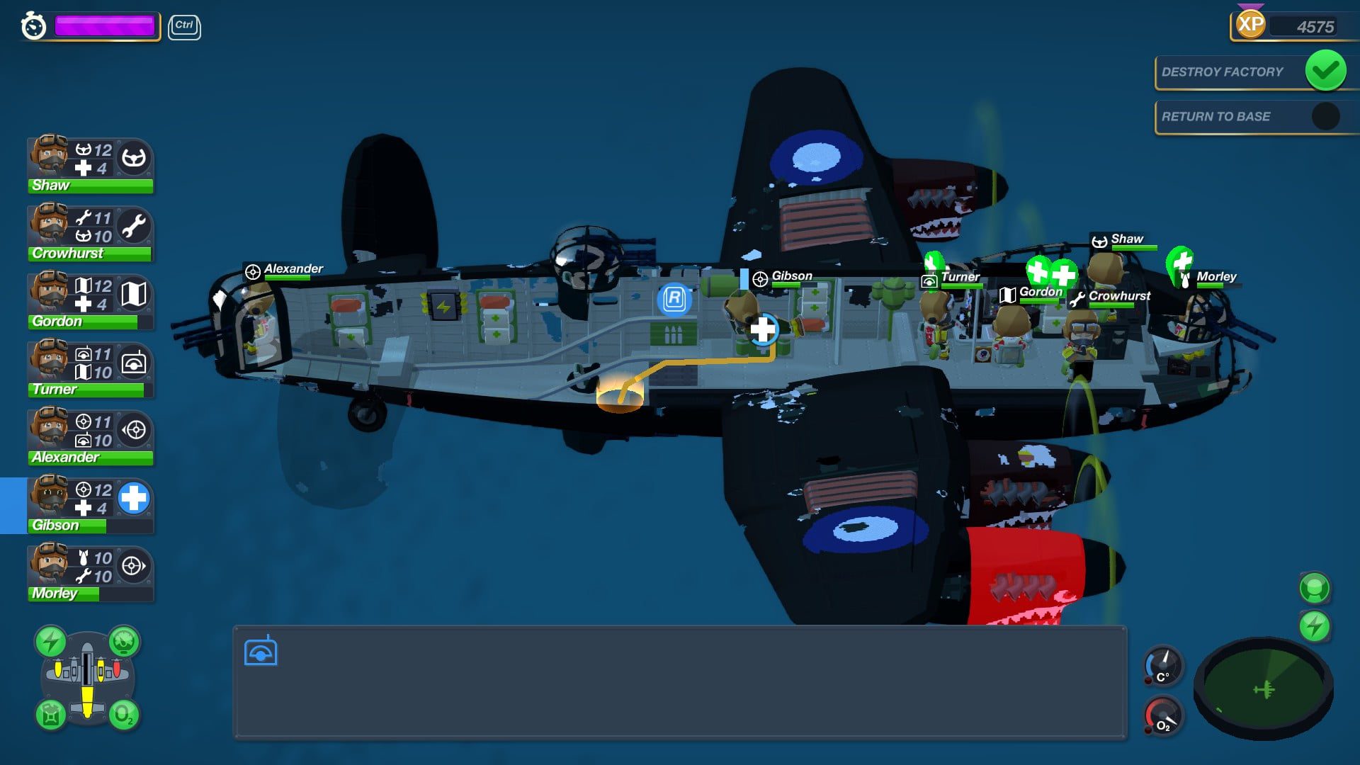 Załoga odpoczywa i regeneruje siły po trudnej walce.