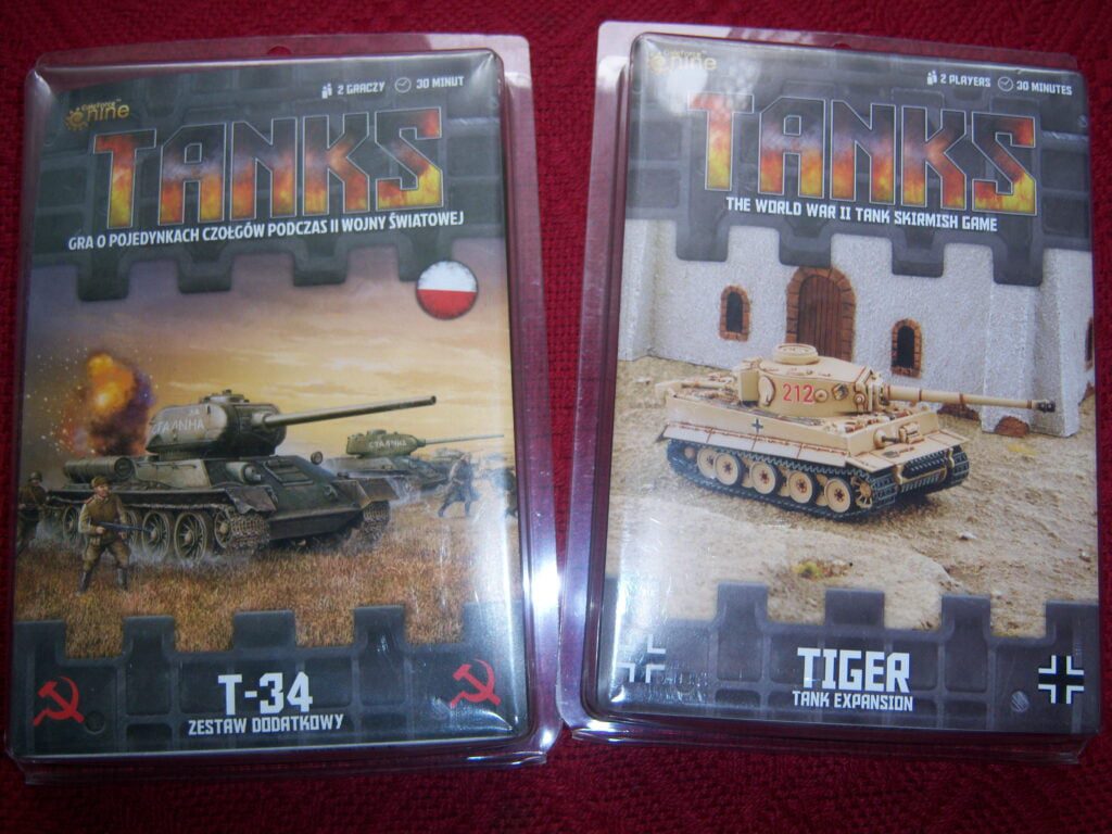 Opakowanie Tygrysa i T-34 dodatków do Tanks Pantera kontra Sherman.