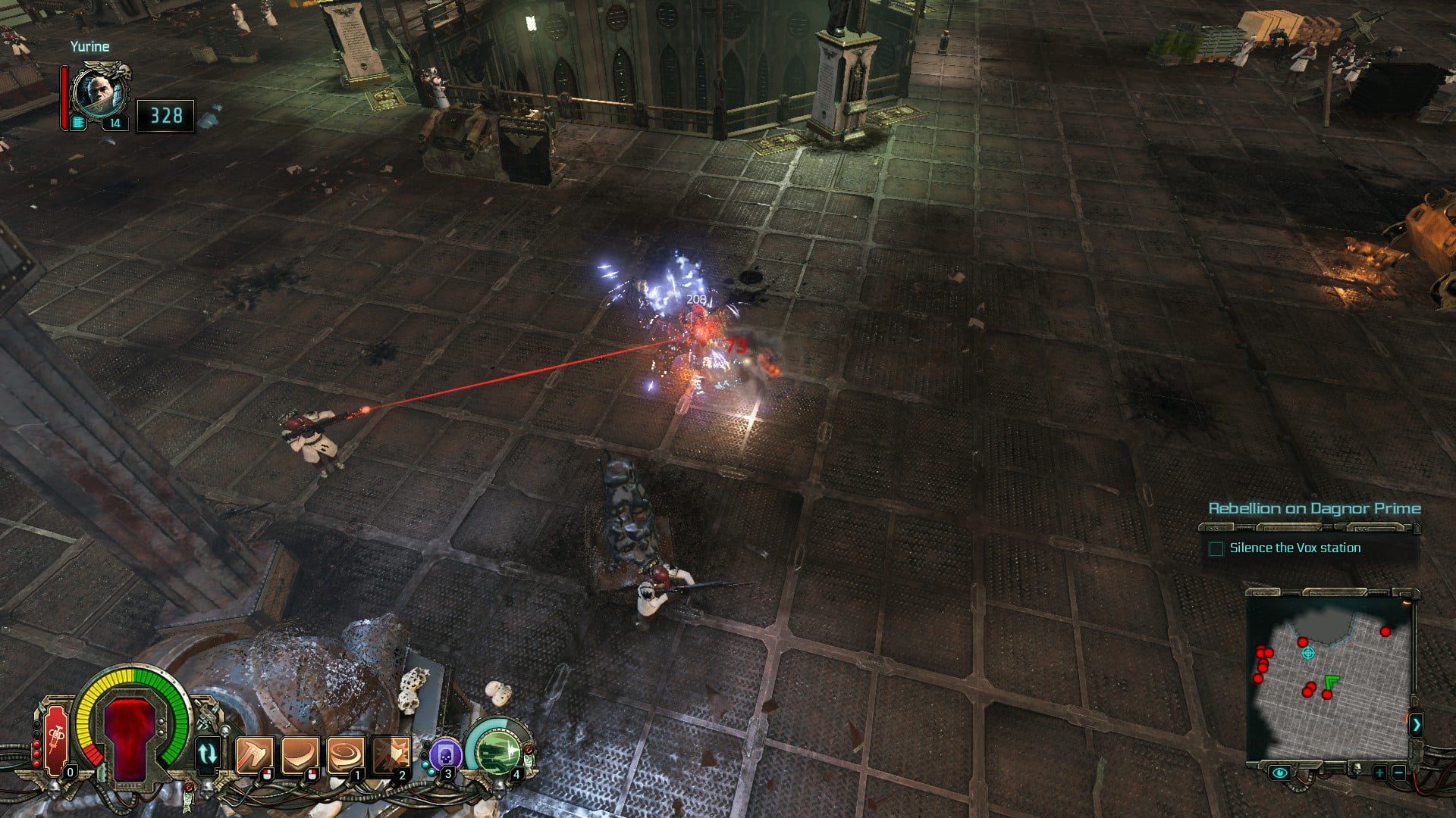 Rebeliant stawiający opór.