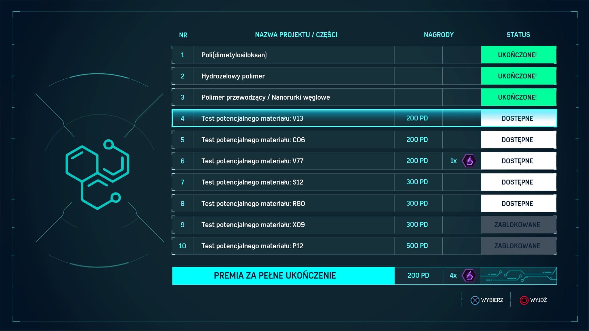Zadania poboczne w pracowni.
