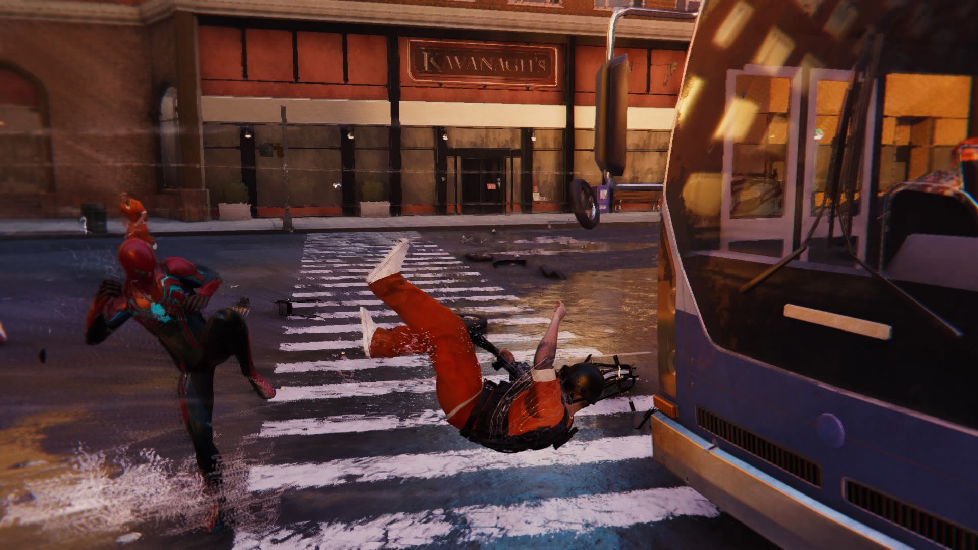 Ktoś tu miał bliskie spotkanie z nogą Pajączka.