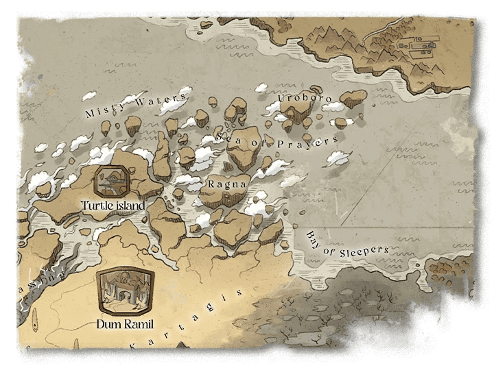 World of Deuslair mapa świata