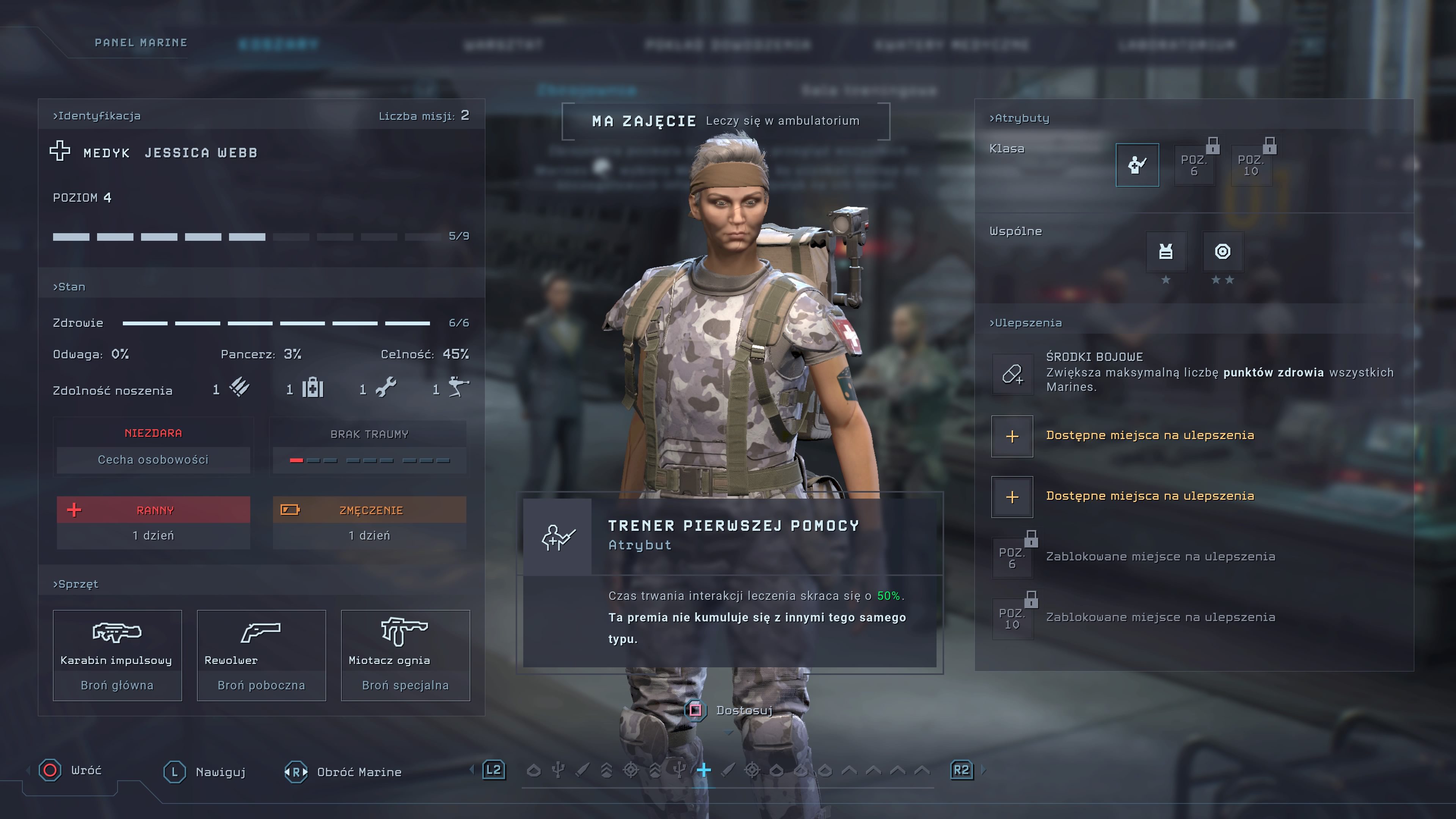 Aliens Dark Descent Medyk