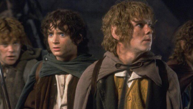 władca pierścieni frodo i hobbici
